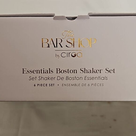 The Bar Shop By Ciroa Essentials Boston Shaker Set 6 Piece Set Silver - Picture 3 of 16